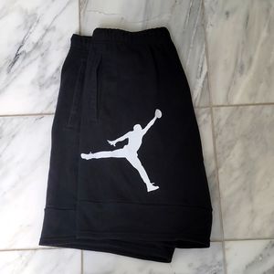 Jordan fleece shorts, men's size S.